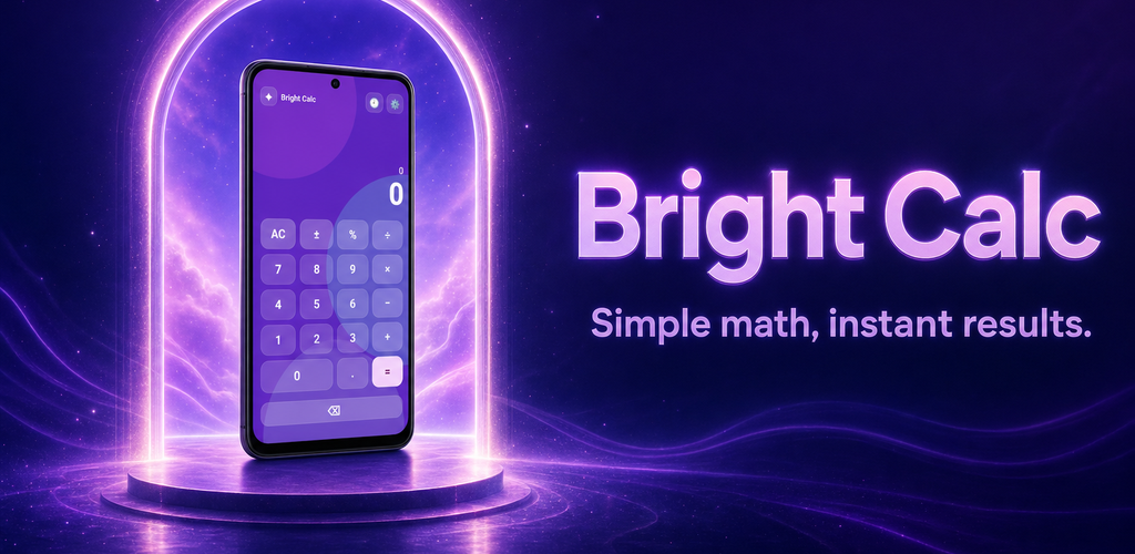 Bright Calc promotional graphic